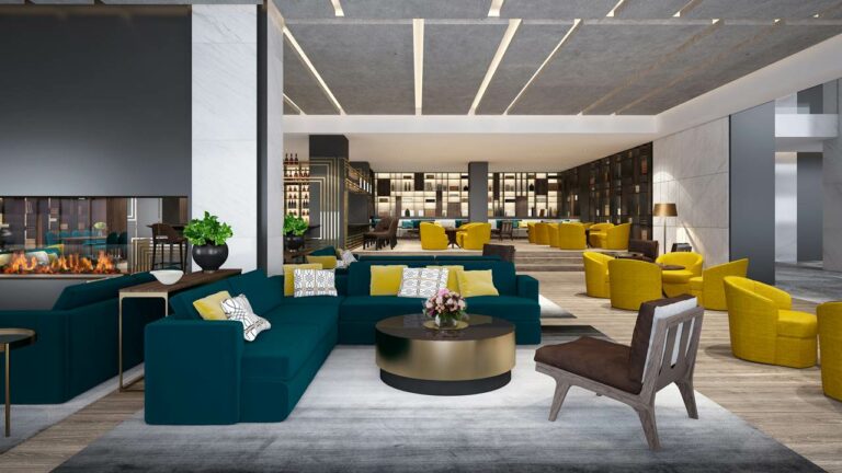 Bar e Lobby do hotel Grand Hyatt Atenas