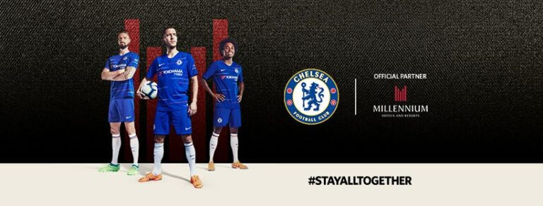 Parceria dos hotéis Millennium com o clube de futebol Chelsea
