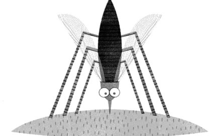 Ilustração de um mosquito