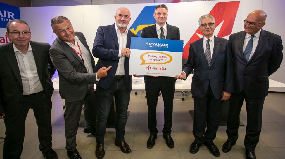 Acordo entre a Low Cost Ryanair e Air Malta