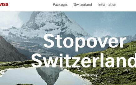Foto da entrada do site Stopover Suíça