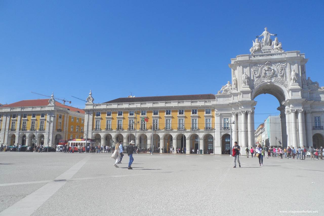 Terreiro do Paço no centro de Lisboa