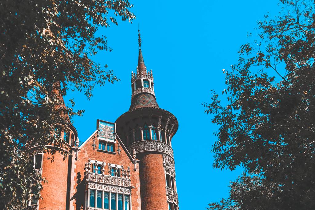 Mirador e terraço da casa de les Punxes em Barcelona