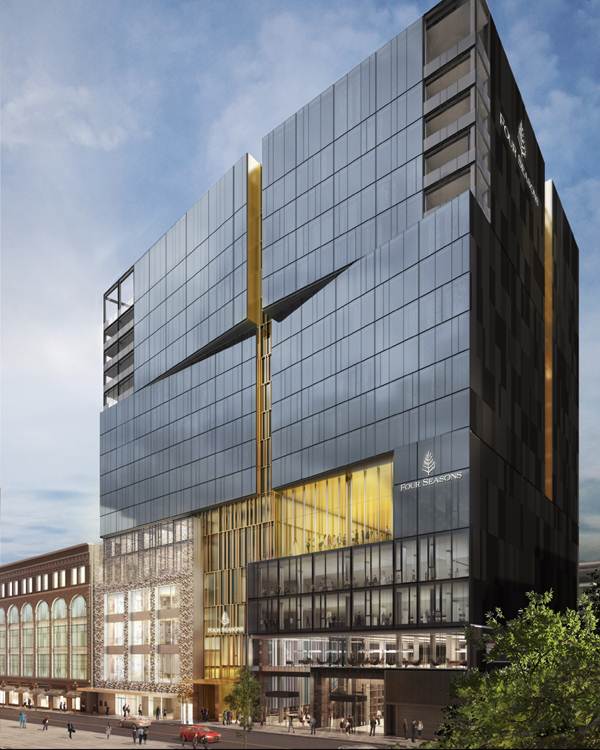 Modelo do hotel Four Seasons Montreal no Canadá