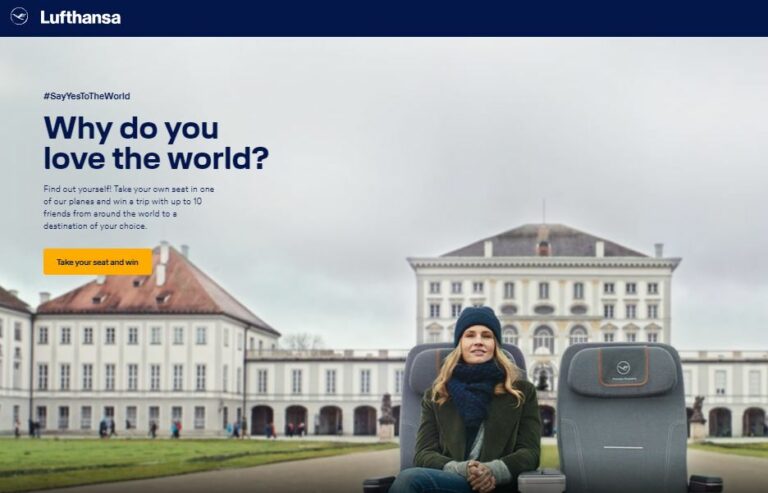 Ganhe um voo de sonho com 10 amigos: Passatempo da Lufthansa