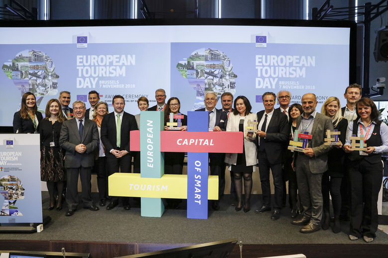 Cerimonia das cidades europeias de Turismo Inteligente em 2019
