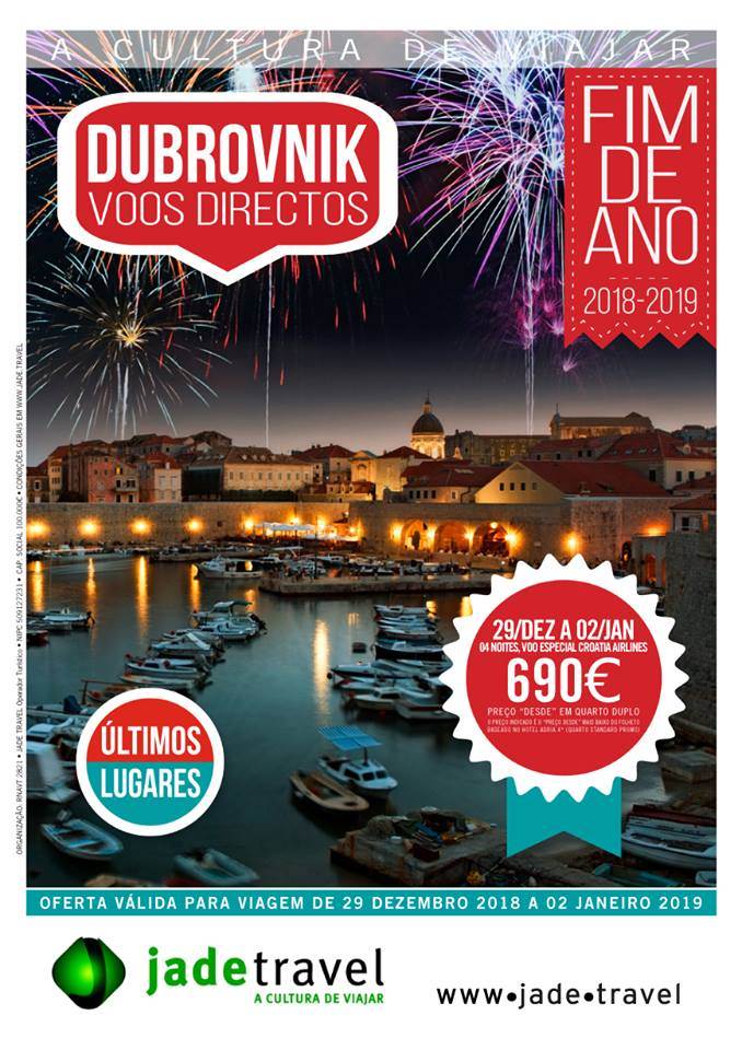 Prospecto da promoção de fim de Ano em Dubrovnik desde 690€