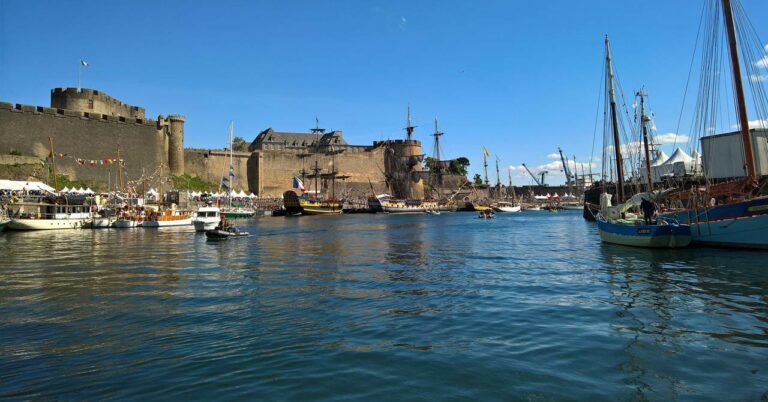 Porto de Brest na Bretanha em França