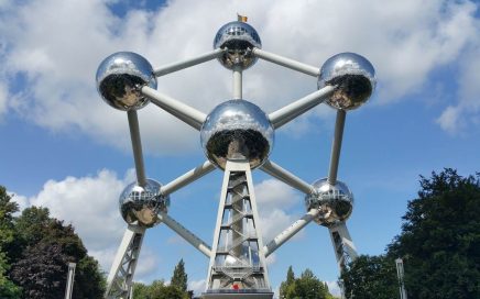 Atomium na cidade de Bruxelas na Bélgica