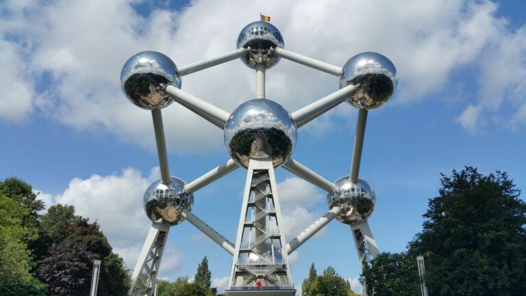 Atomium na cidade de Bruxelas na Bélgica