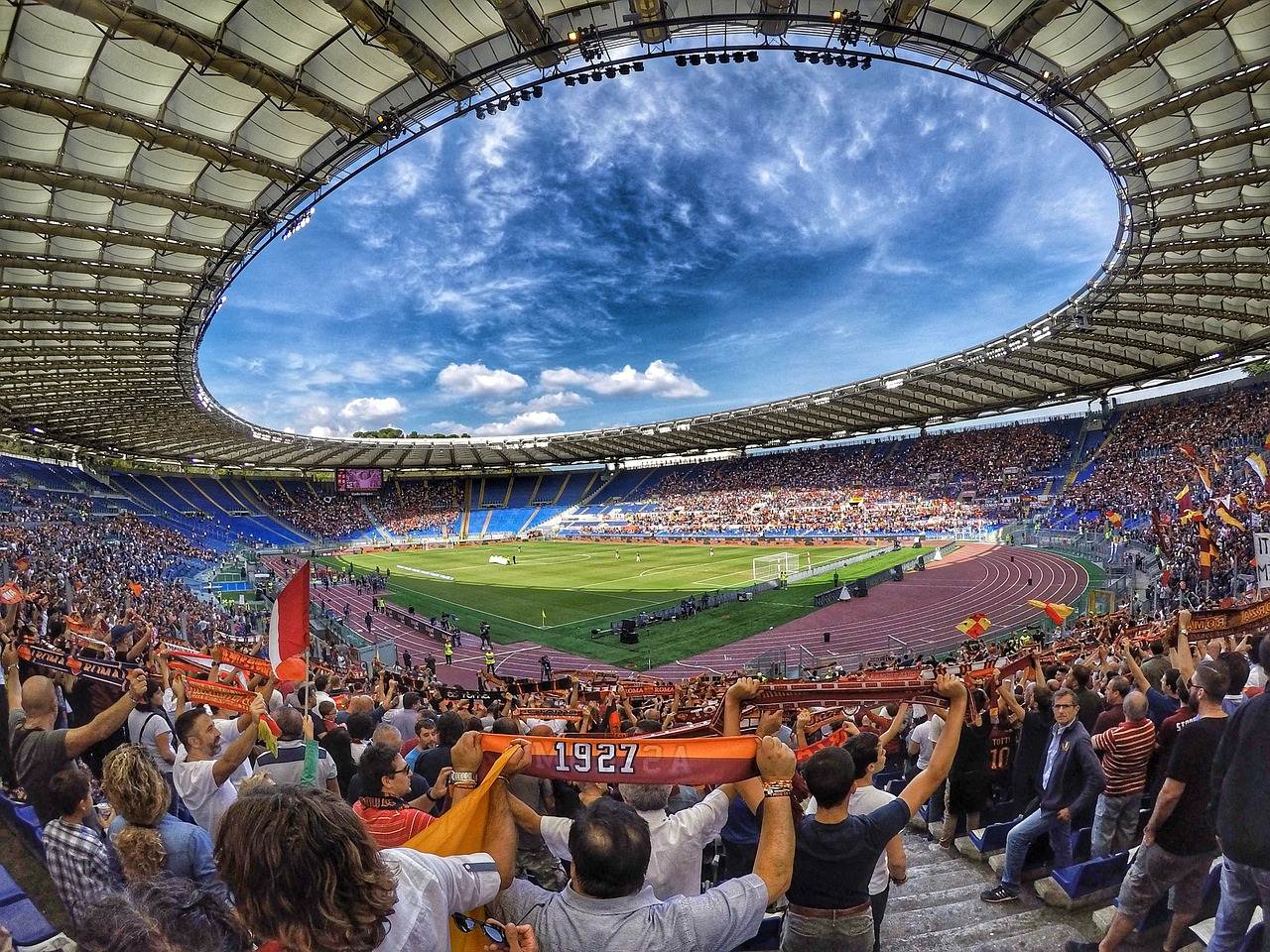 Estádio Olímpico de Roma em Itália