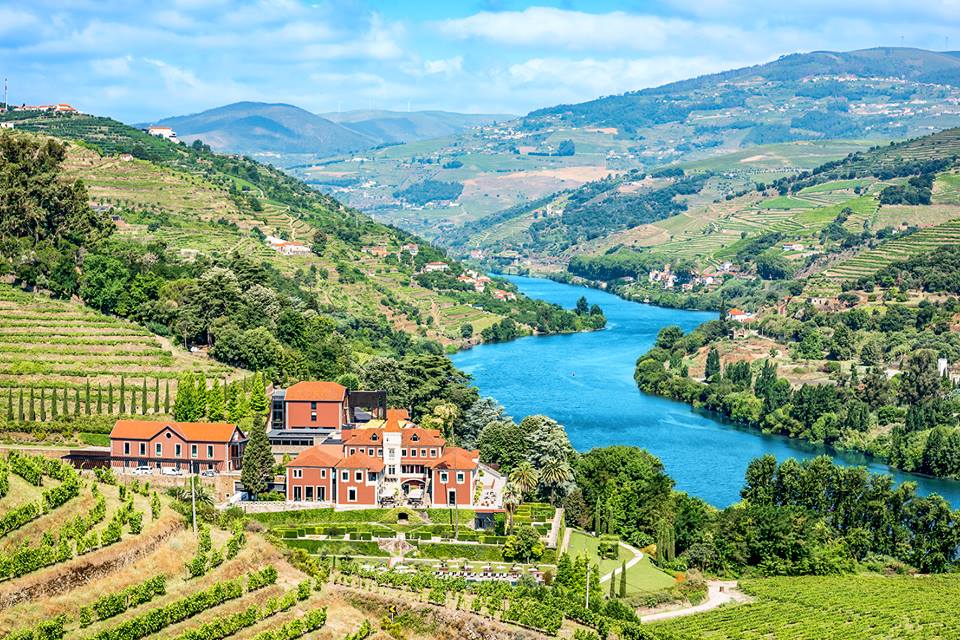 Six Senses Douro Valley em Portugal visto de cima