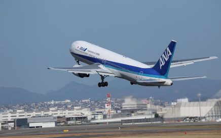 Aeronave a levantar voo da ANA All Nippon Airways