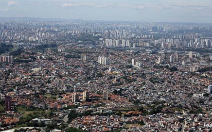 Vista aérea da cidade de São Paulo no Brasil