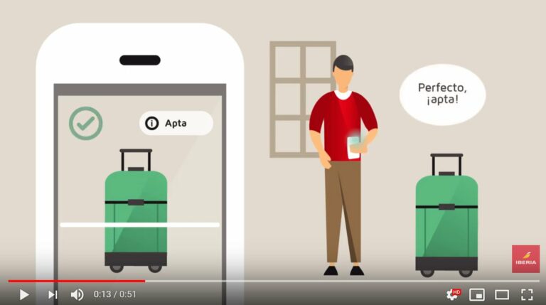 App da Iberia já verifica se bagagem tem as dimensões permitidas
