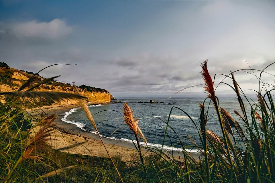 Costa do Sunset Cliffs em San Diego