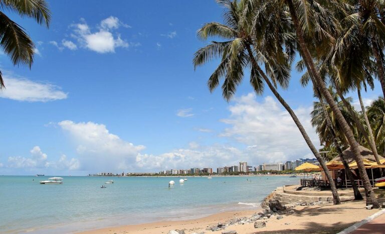 Praia de Maceió no Estado de Alagoas no Brasil