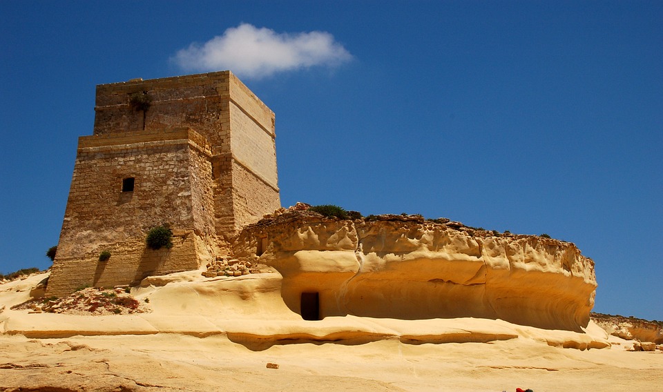Castelo na ilha de Gozo (Malta)
