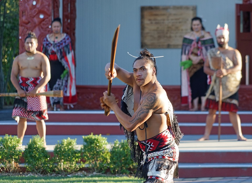Maori a dançar de Rotorua