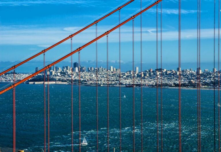 Cidade de San Francisco vista da Golden Gate