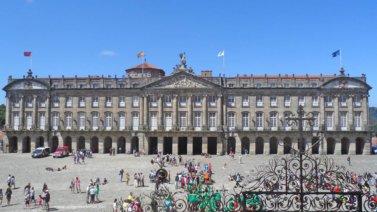 Paço de Raxoi na Praça do Obradoiro em Santiago de Compostela