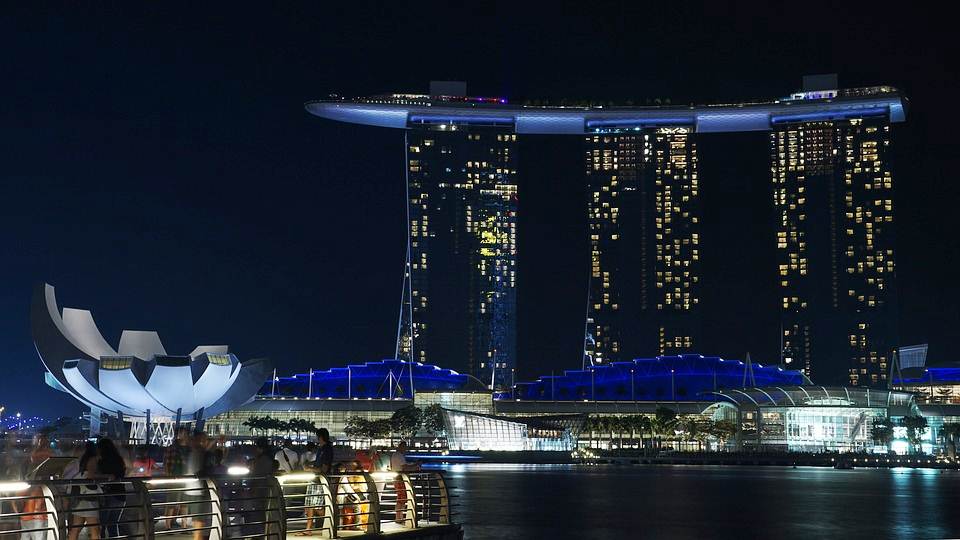 Zona Marina Bay em Singapura
