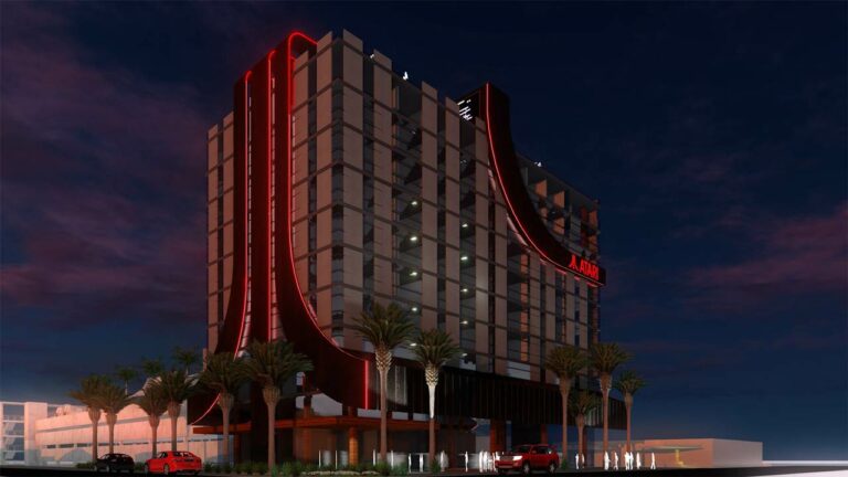 Primeiro Hotel da Atari nos Estados Unidos em maquete