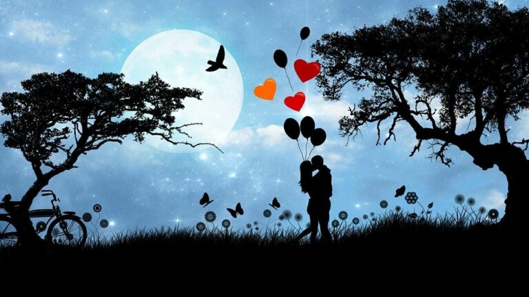 Casal de namorados no dia de São Valentim