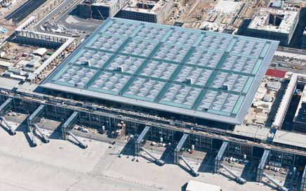 Aeroporto de Berlim Brandenburgo visto de cima