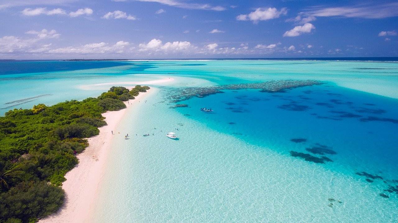 Uma ilha das Maldivas
