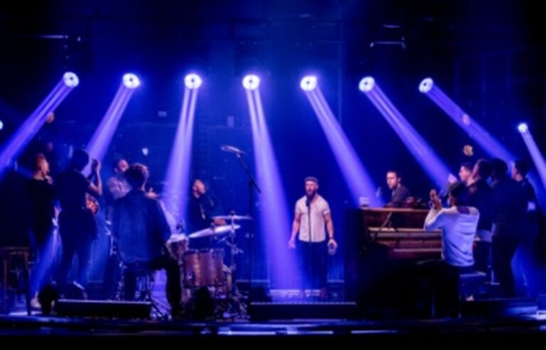 Grupo The Choir of Man em palco