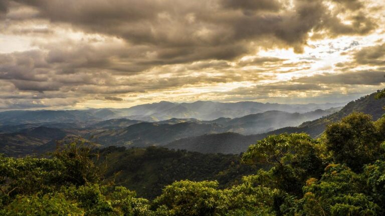 Serra da Mantiqueira em Campos do Jordão no Brasil