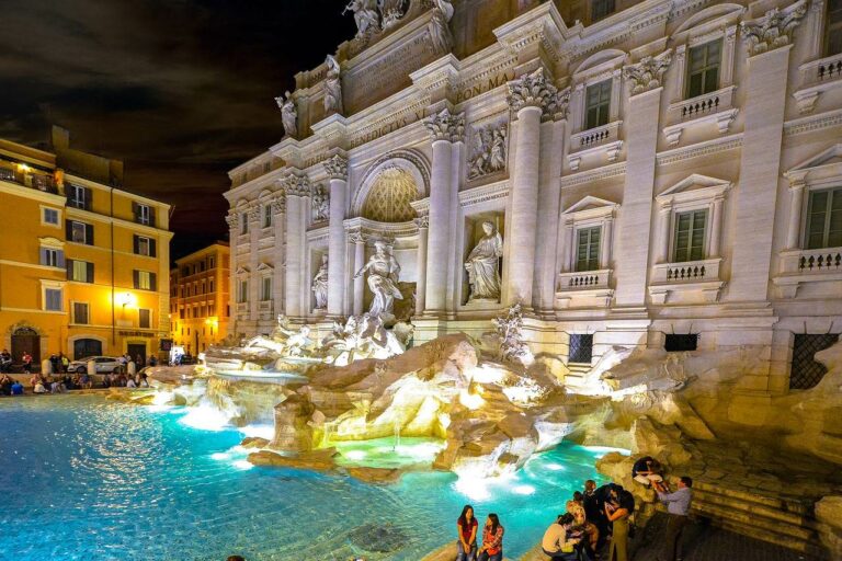 Fonte de Trevi em Roma na Itália